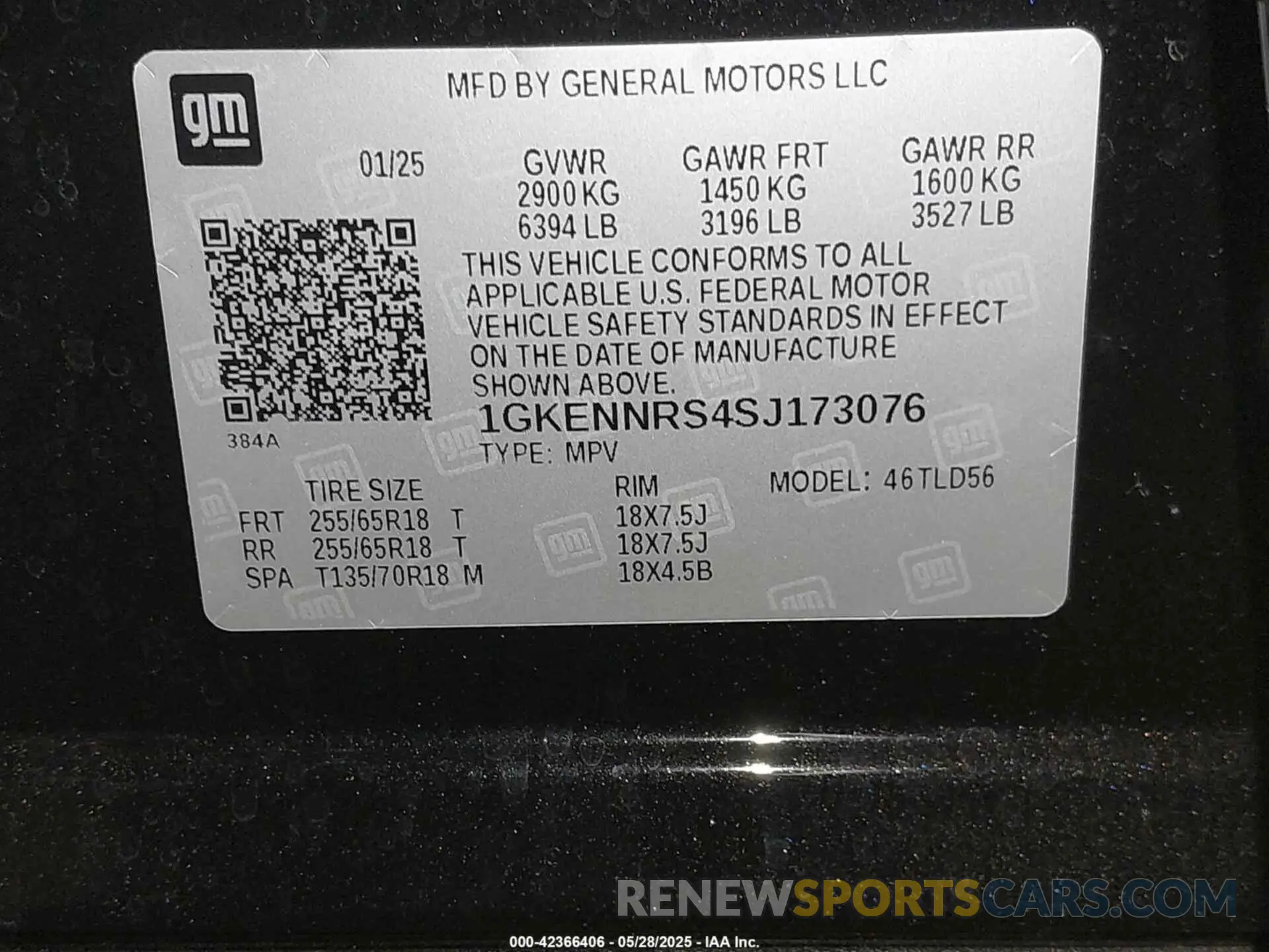 9 Photograph of a damaged car 1GKENNRS4SJ173076 GMC ACADIA 2025