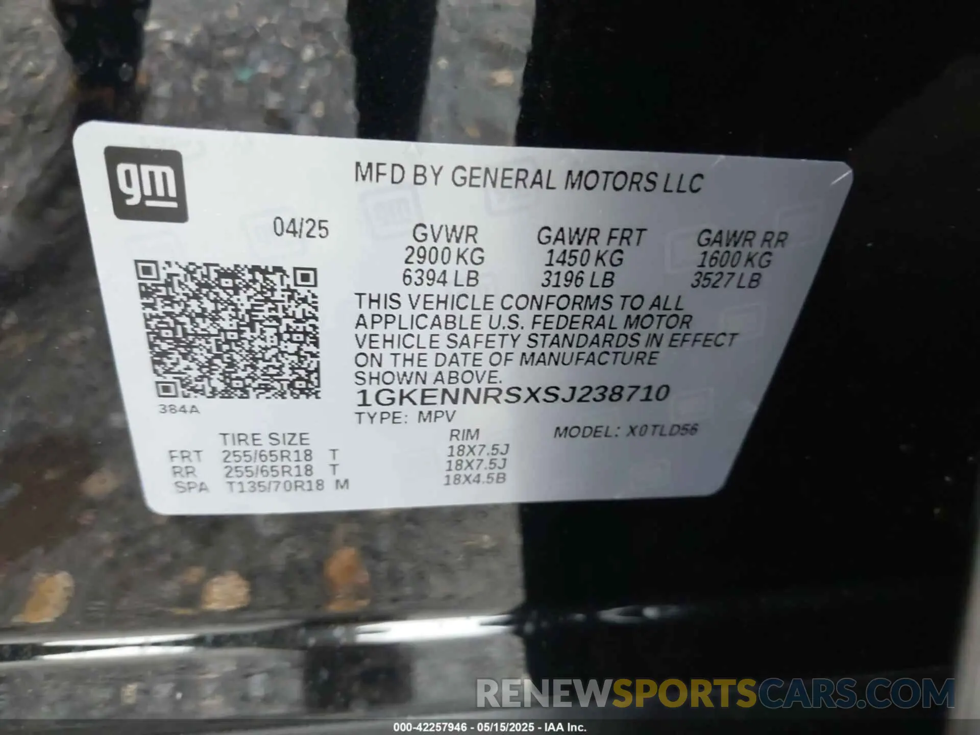 9 Photograph of a damaged car 1GKENNRSXSJ238710 GMC ACADIA 2025