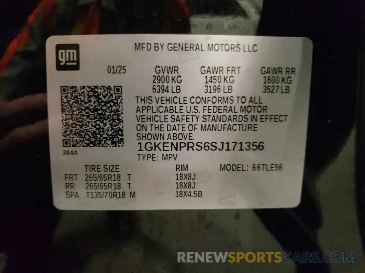 13 Photograph of a damaged car 1GKENPRS6SJ171356 GMC ACADIA 2025