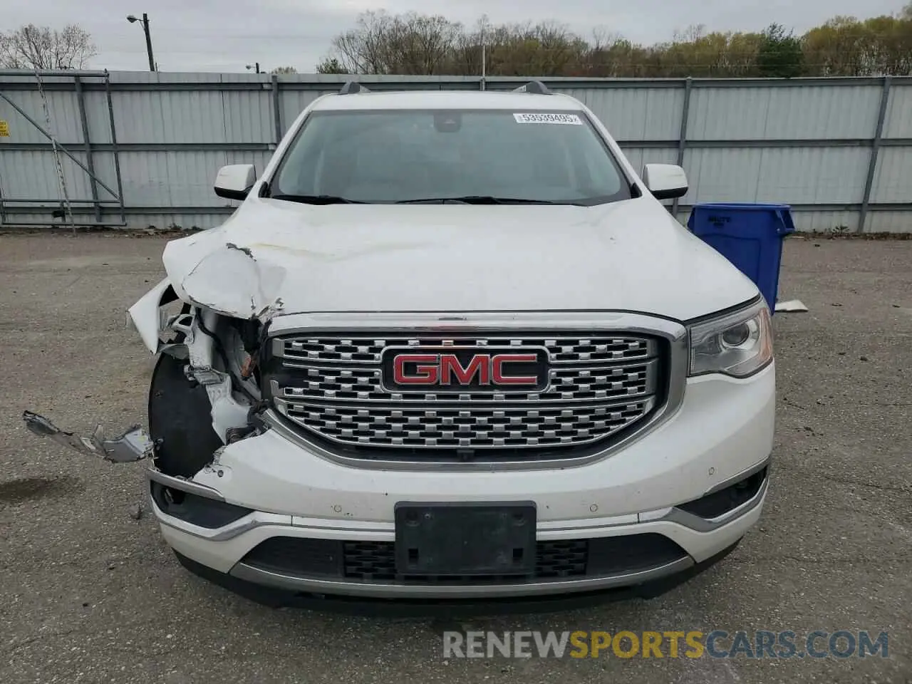 5 Photograph of a damaged car 1GKKNXLS0KZ171611 GMC ACADIA DEN 2019