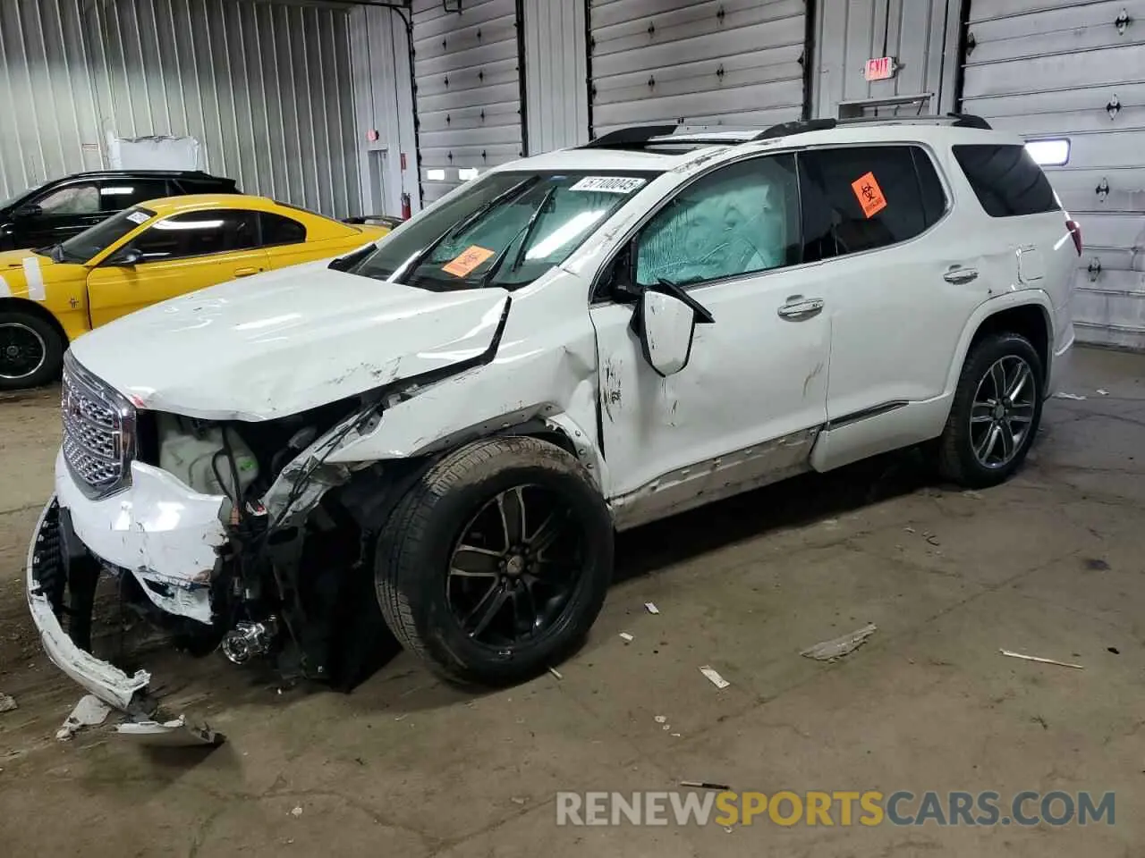 1 Photograph of a damaged car 1GKKNXLS2KZ173098 GMC ACADIA DEN 2019
