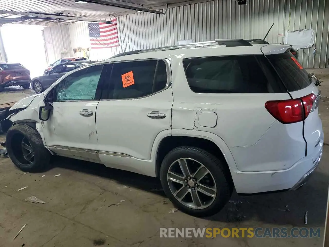 2 Photograph of a damaged car 1GKKNXLS2KZ173098 GMC ACADIA DEN 2019