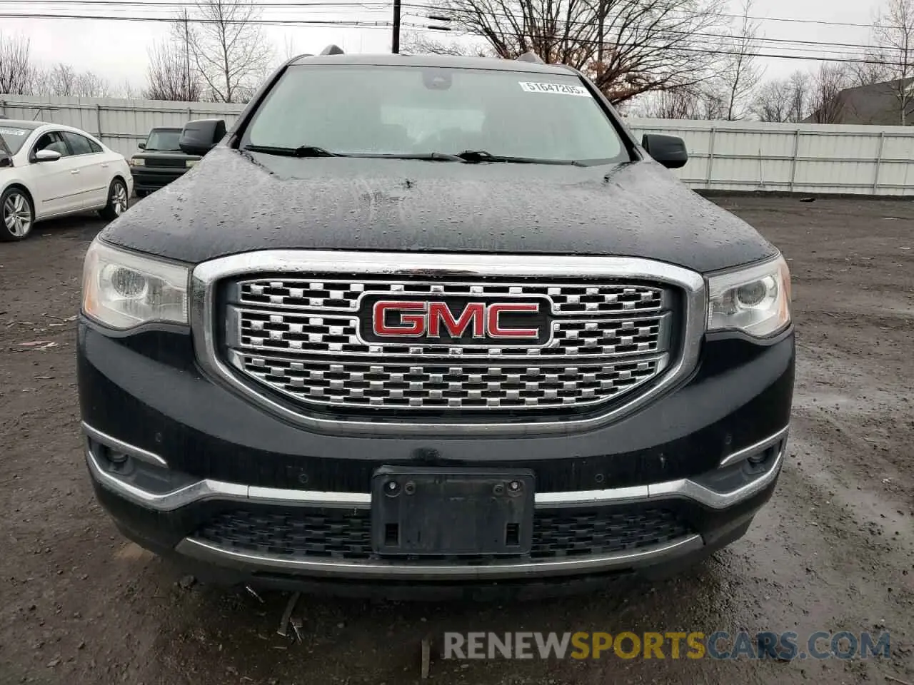 5 Photograph of a damaged car 1GKKNXLS4KZ188959 GMC ACADIA DEN 2019