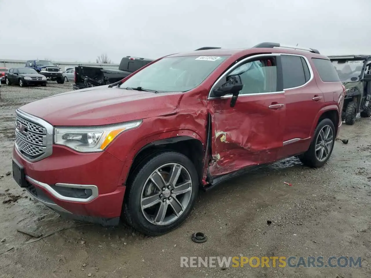 1 Photograph of a damaged car 1GKKNXLS8KZ153552 GMC ACADIA DEN 2019