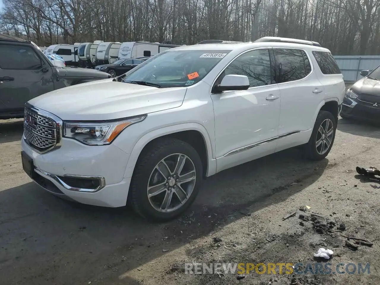 1 Photograph of a damaged car 1GKKNXLS8KZ170285 GMC ACADIA DEN 2019