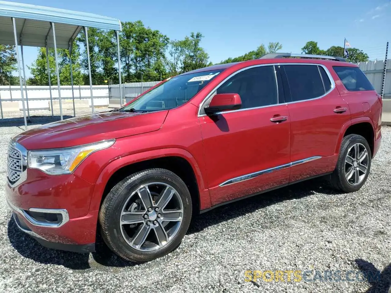 1 Photograph of a damaged car 1GKKNXLS8KZ238312 GMC ACADIA DEN 2019