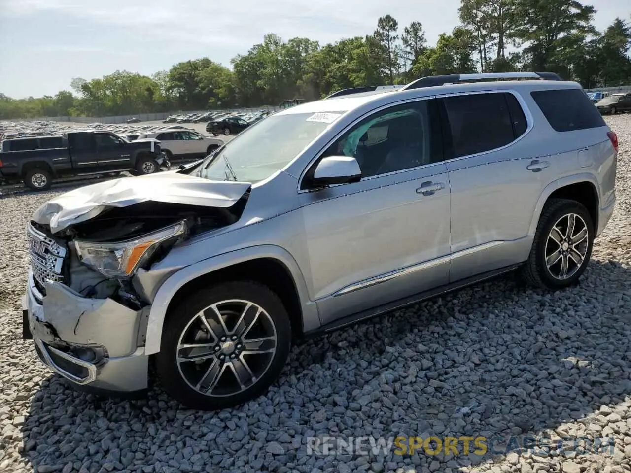 1 Photograph of a damaged car 1GKKNXLS9KZ217727 GMC ACADIA DEN 2019