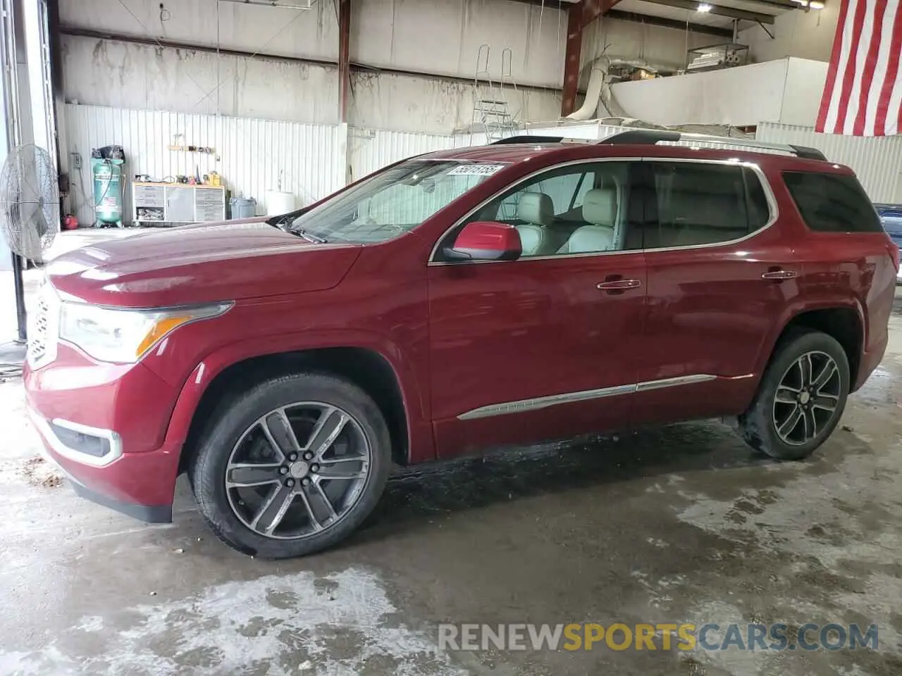 1 Photograph of a damaged car 1GKKNXLSXKZ241051 GMC ACADIA DEN 2019