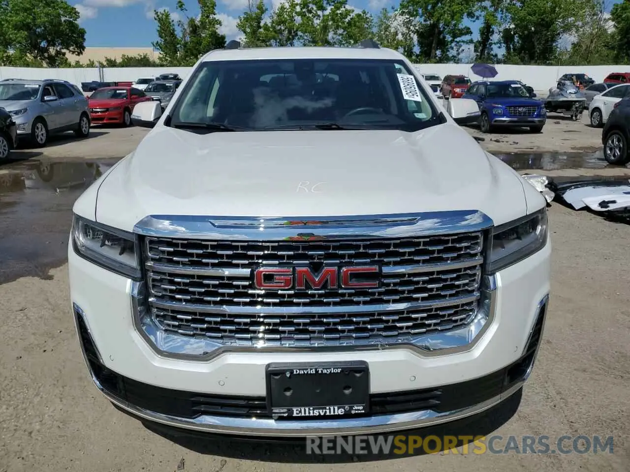 5 Photograph of a damaged car 1GKKNPLS1MZ214730 GMC ACADIA DEN 2021
