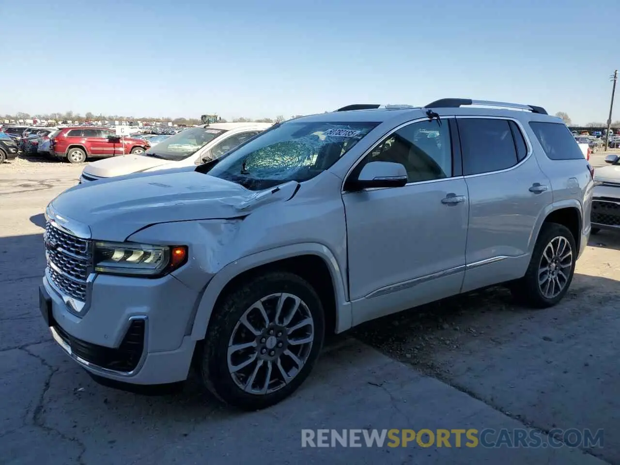 1 Photograph of a damaged car 1GKKNPLS8MZ123860 GMC ACADIA DEN 2021