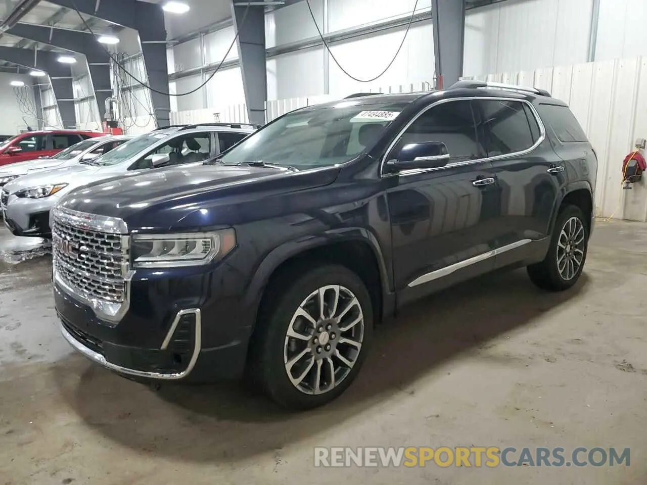 1 Photograph of a damaged car 1GKKNXLS1MZ212797 GMC ACADIA DEN 2021