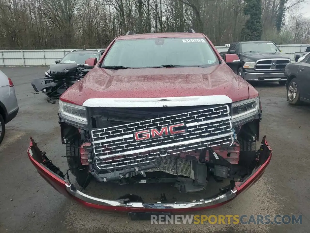 5 Photograph of a damaged car 1GKKNXLS2MZ141187 GMC ACADIA DEN 2021