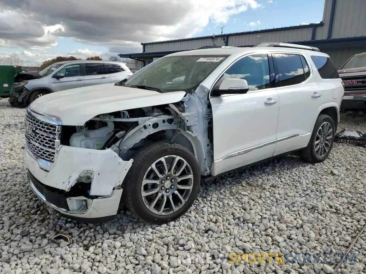 1 Photograph of a damaged car 1GKKNXLS3MZ160265 GMC ACADIA DEN 2021