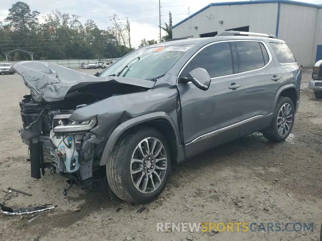 1 Photograph of a damaged car 1GKKNXLS5MZ225603 GMC ACADIA DEN 2021