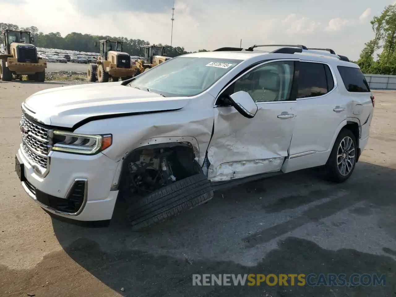 1 Photograph of a damaged car 1GKKNXLSXMZ191853 GMC ACADIA DEN 2021