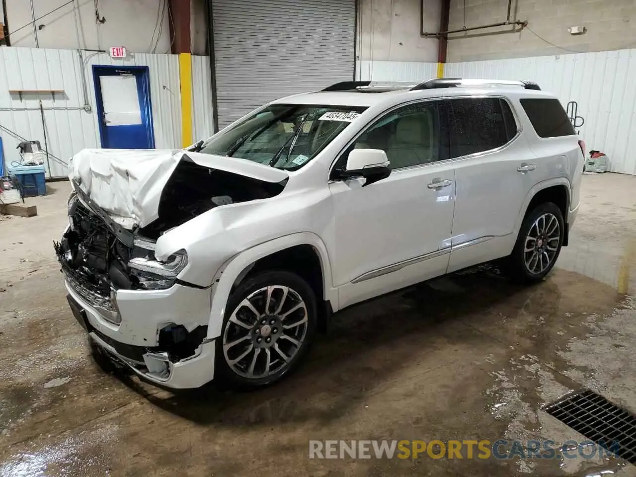 1 Photograph of a damaged car 1GKKNXLS9NZ151653 GMC ACADIA DEN 2022
