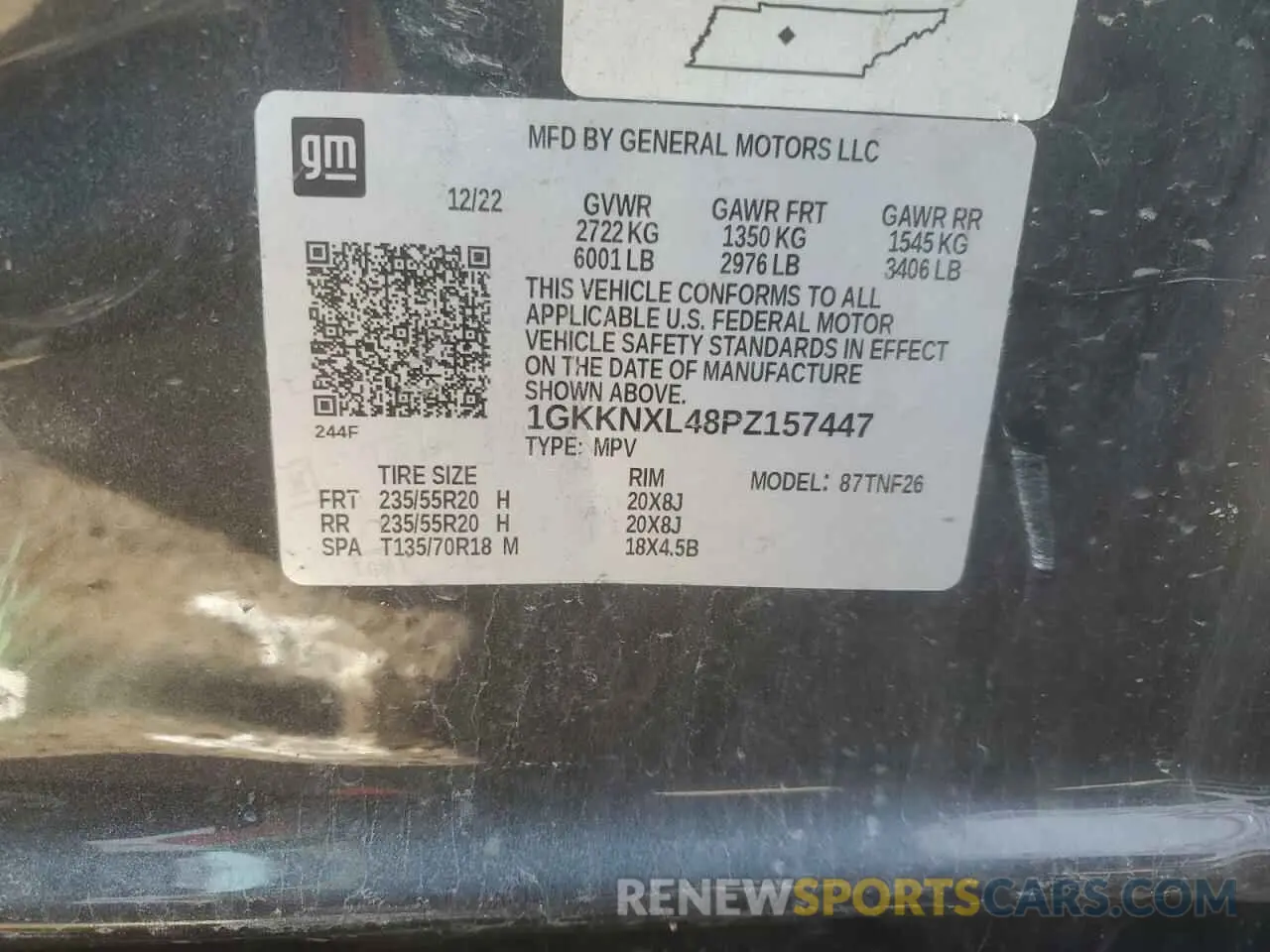 15 Photograph of a damaged car 1GKKNXL48PZ157447 GMC ACADIA DEN 2023