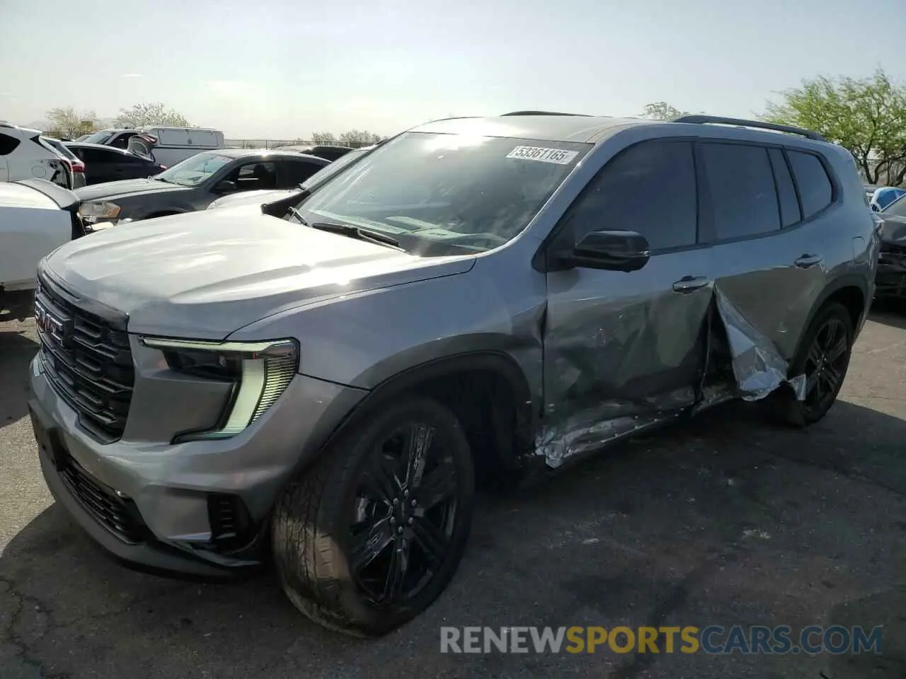 1 Photograph of a damaged car 1GKENKRS9SJ148141 GMC ACADIA ELE 2025