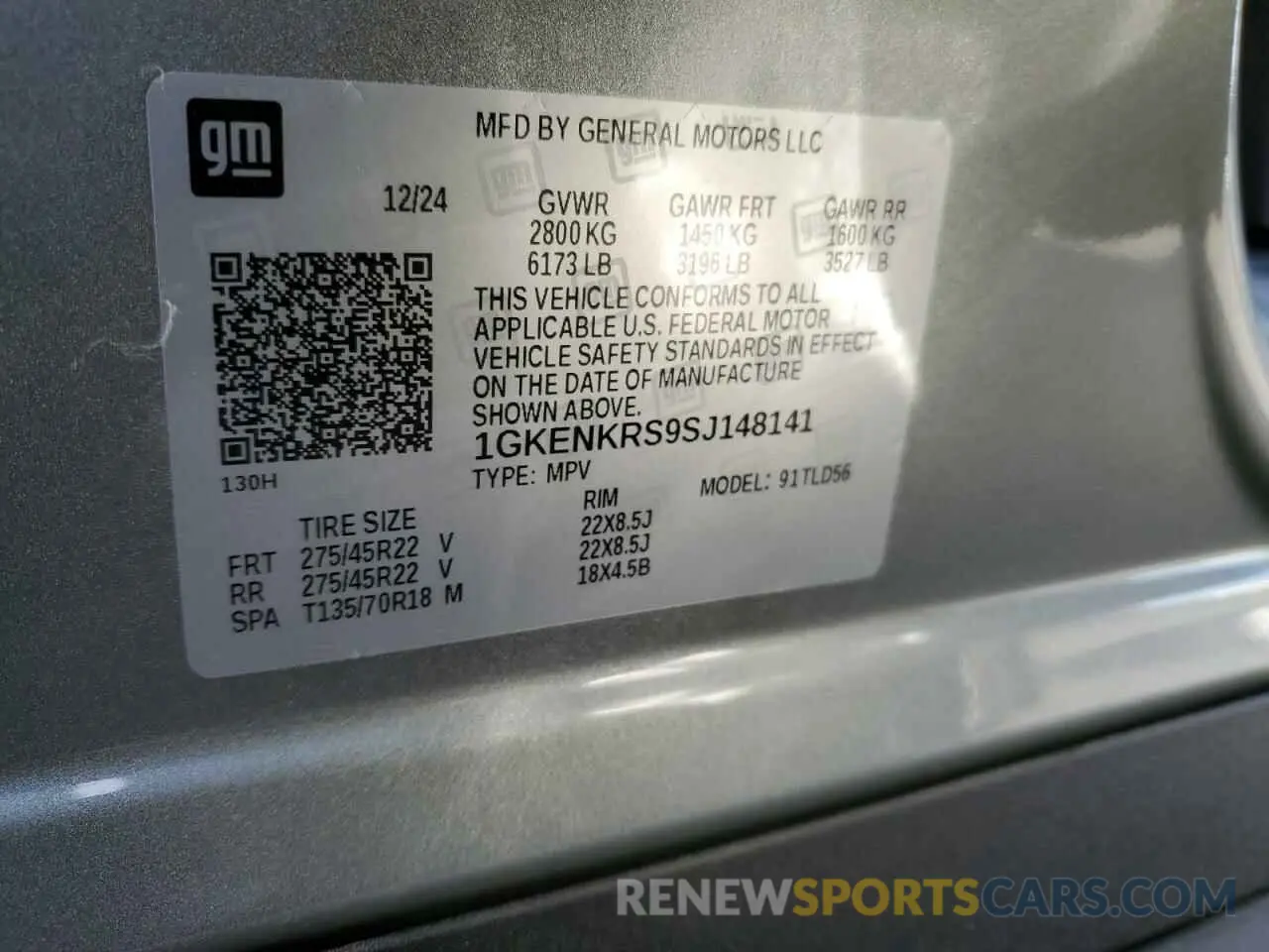15 Photograph of a damaged car 1GKENKRS9SJ148141 GMC ACADIA ELE 2025