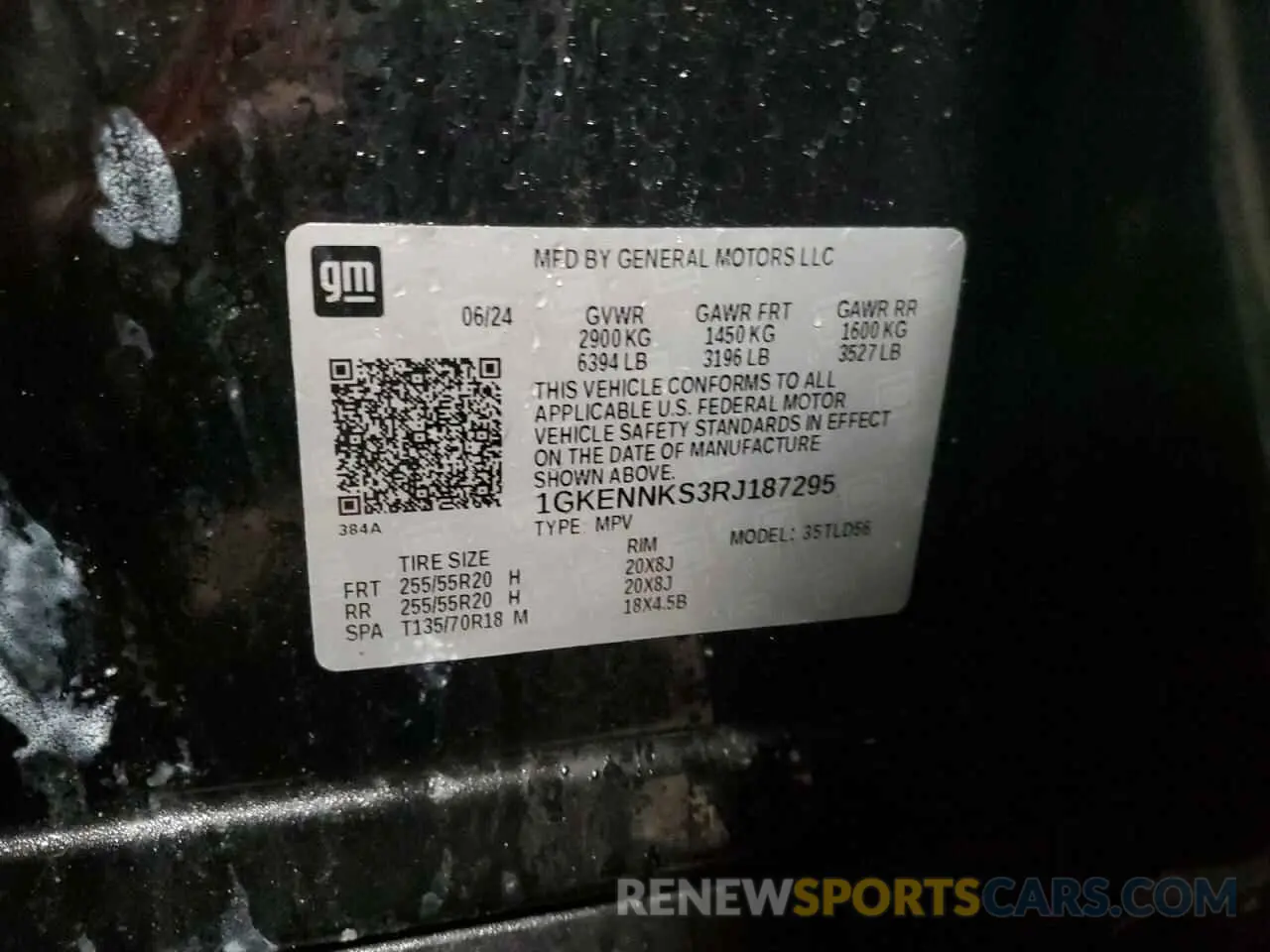 13 Photograph of a damaged car 1GKENNKS3RJ187295 GMC ACADIA UPL 2024
