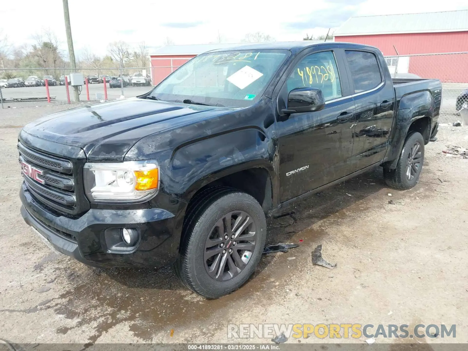 2 Photograph of a damaged car 1GTG6CEN6K1332802 GMC CANYON 2019