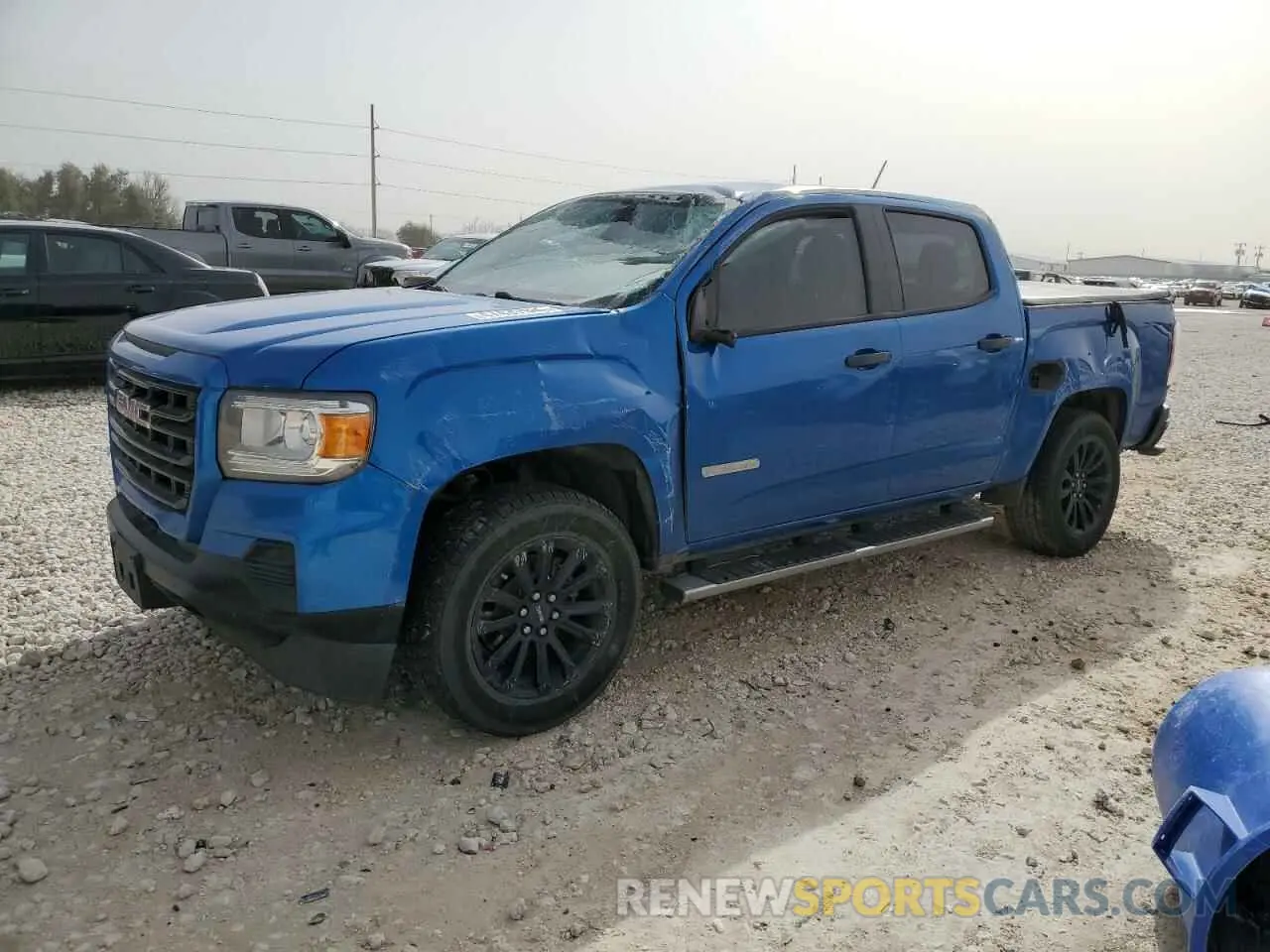 1 Photograph of a damaged car 1GTG5BEAXM1294051 GMC CANYON 2021