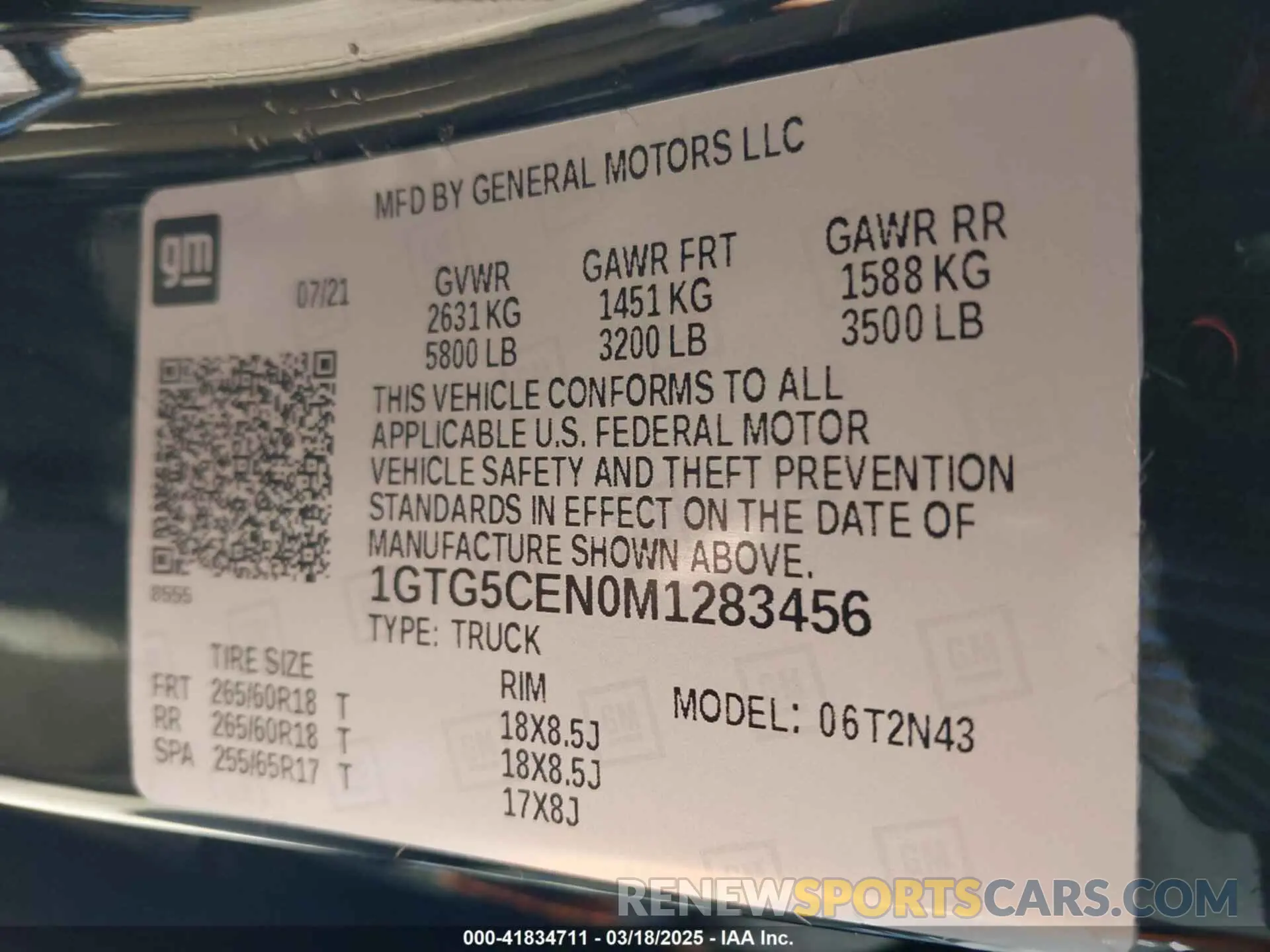 9 Photograph of a damaged car 1GTG5CEN0M1283456 GMC CANYON 2021