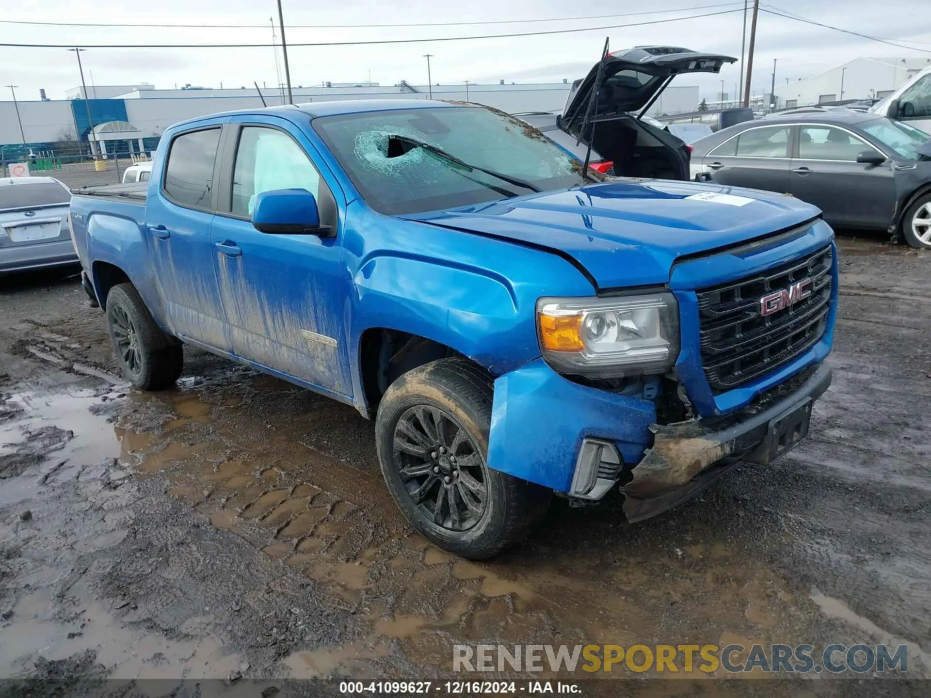 1 Photograph of a damaged car 1GTG6CEN1M1245554 GMC CANYON 2021
