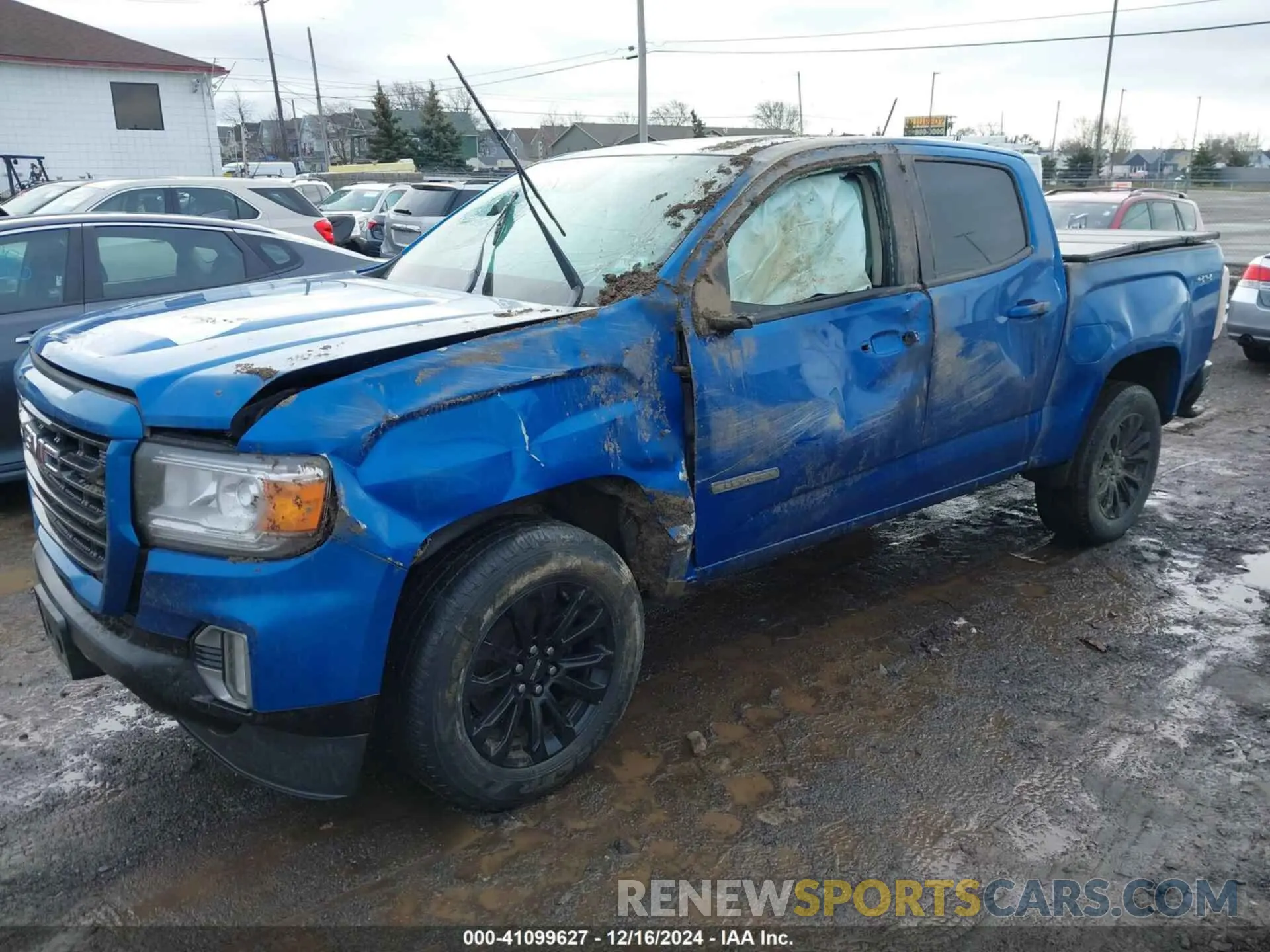 2 Photograph of a damaged car 1GTG6CEN1M1245554 GMC CANYON 2021