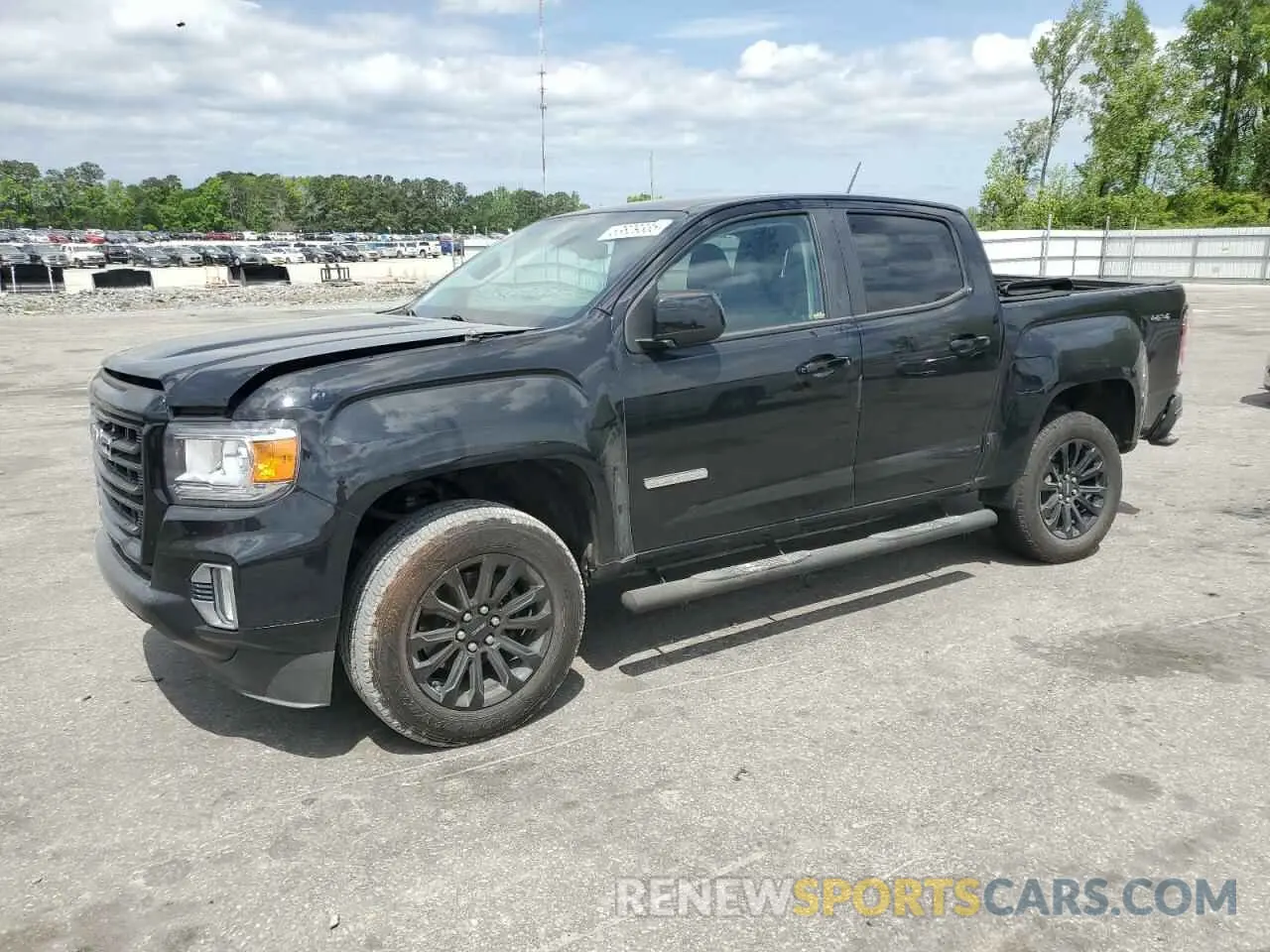 1 Photograph of a damaged car 1GTG6CEN9M1203780 GMC CANYON 2021
