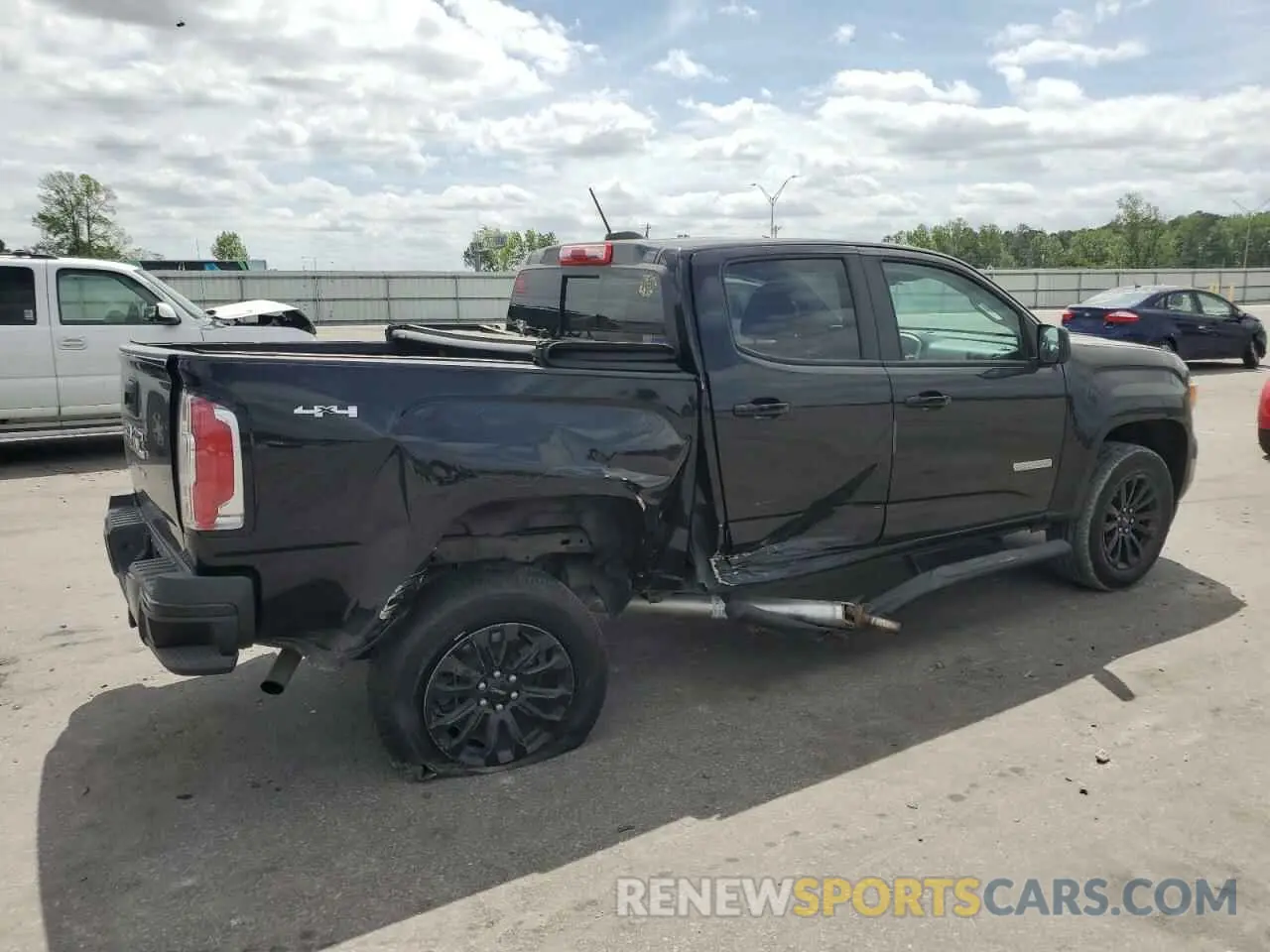 3 Photograph of a damaged car 1GTG6CEN9M1203780 GMC CANYON 2021