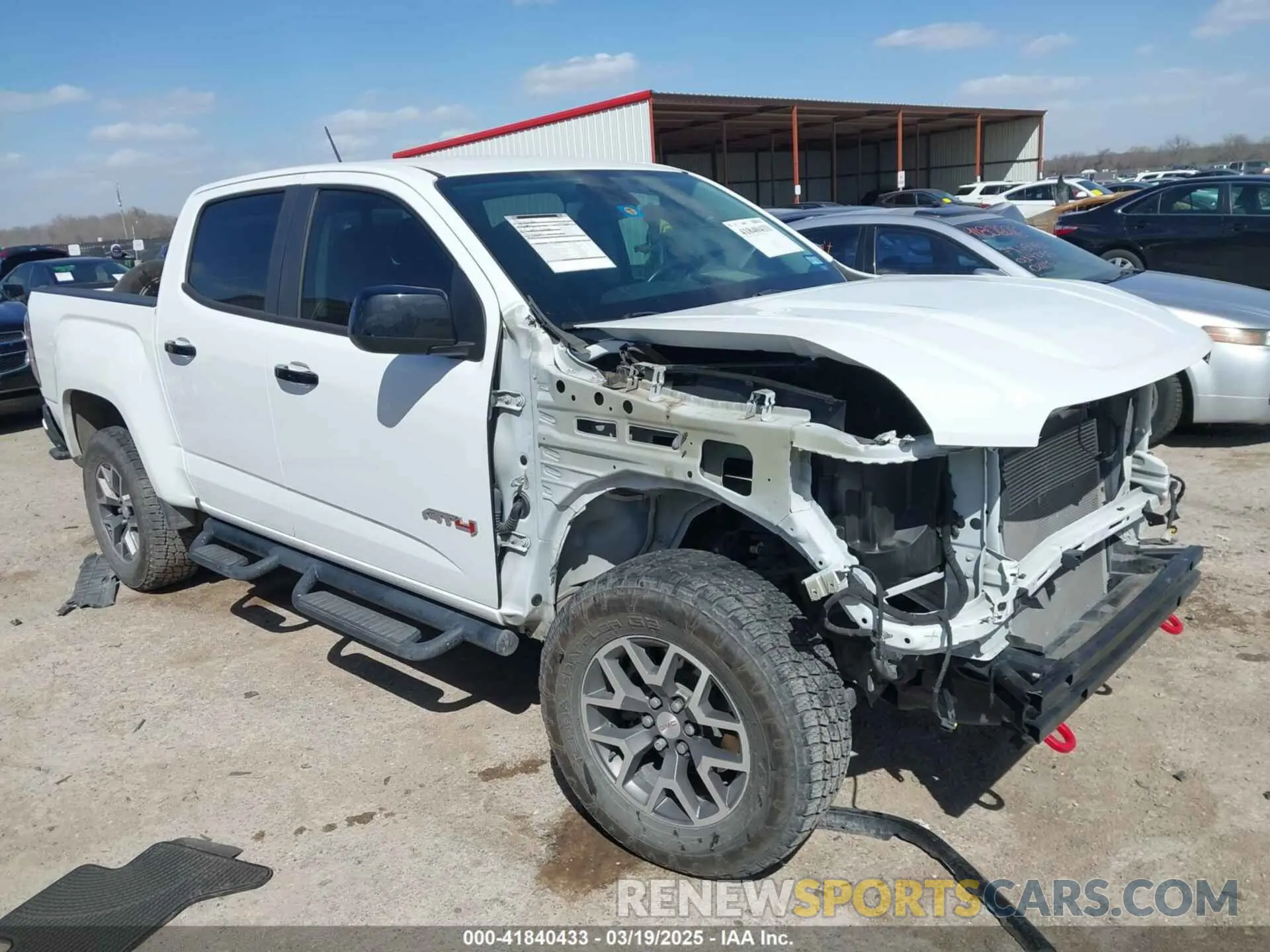 1 Photograph of a damaged car 1GTG6FEN4M1284091 GMC CANYON 2021