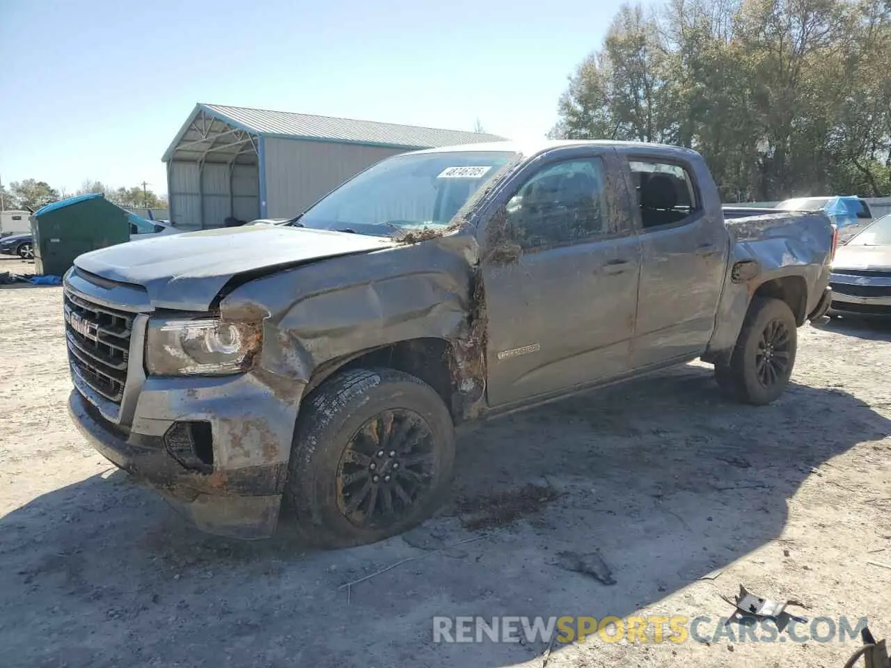 1 Photograph of a damaged car 1GTG5CEN8N1236953 GMC CANYON 2022