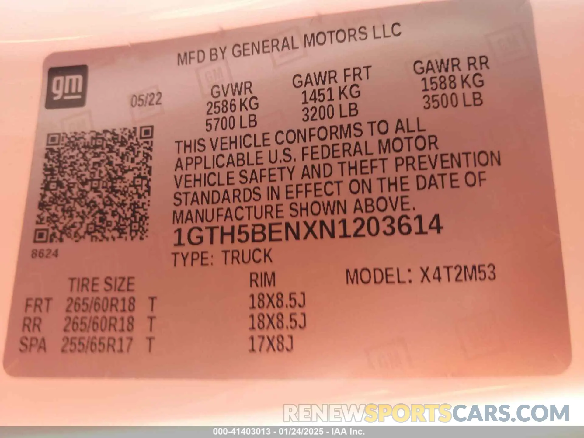 9 Photograph of a damaged car 1GTH5BENXN1203614 GMC CANYON 2022