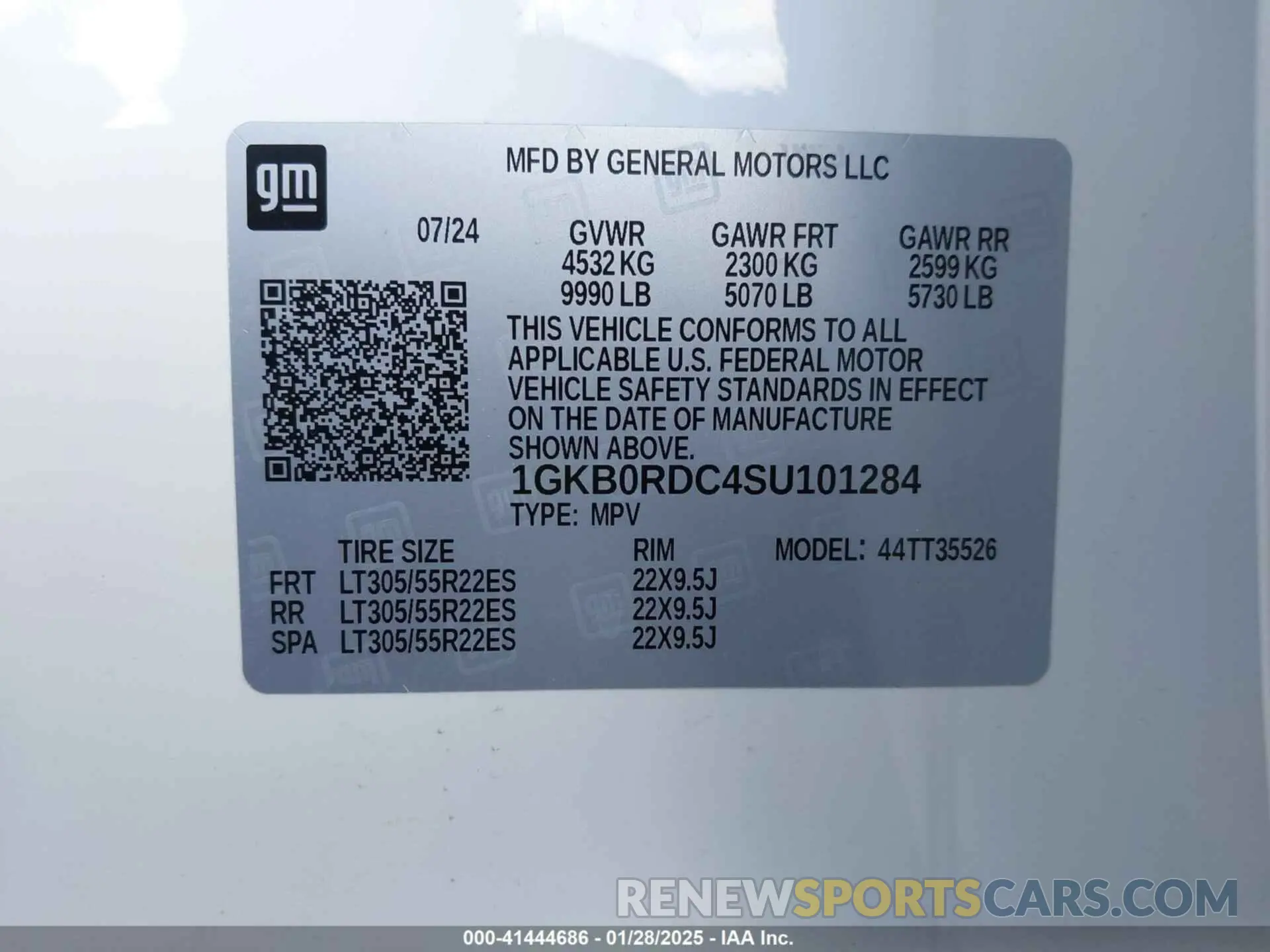 9 Photograph of a damaged car 1GKB0RDC4SU101284 GMC HUMMER EV SUV 2025