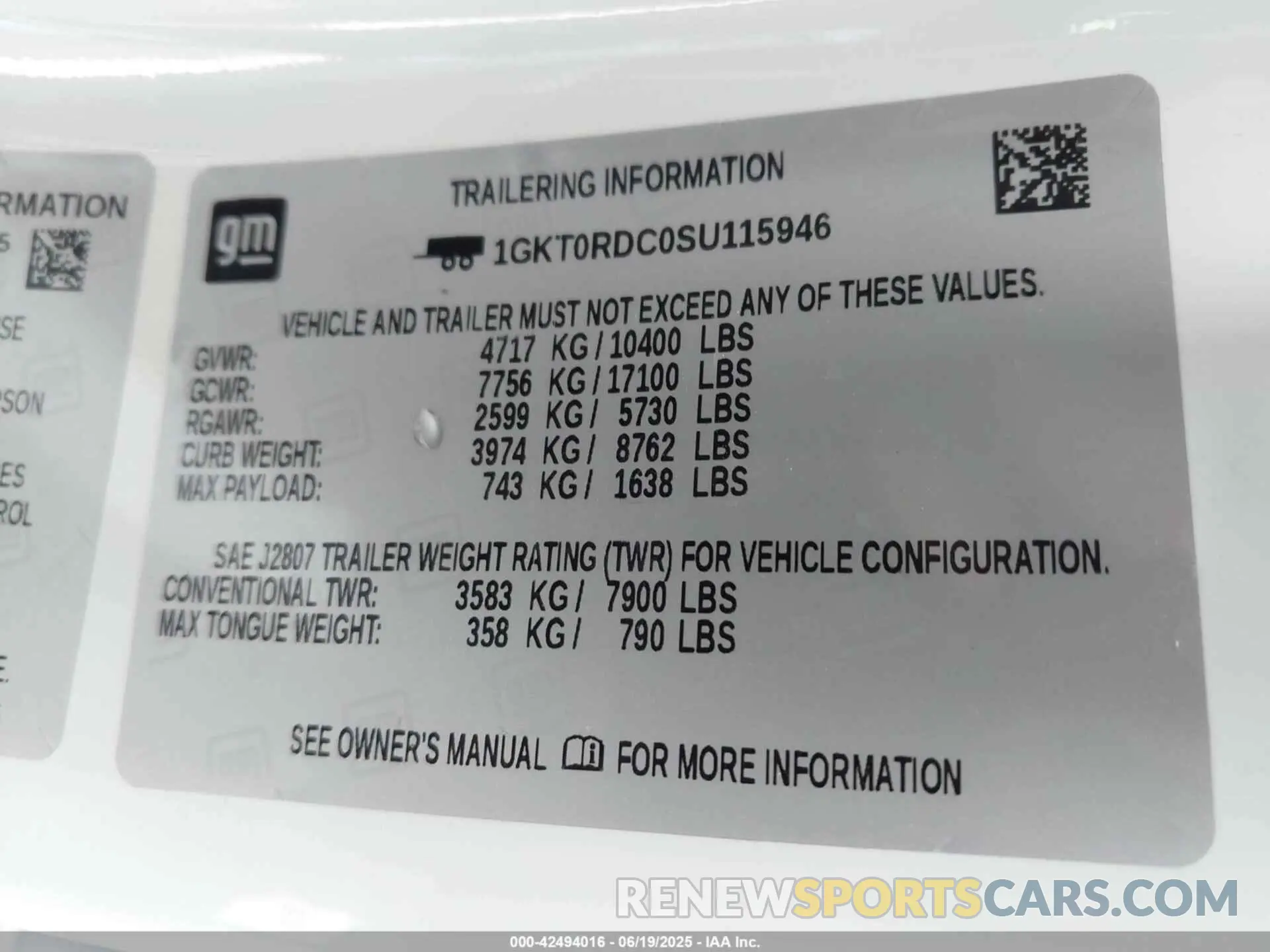 8 Photograph of a damaged car 1GKT0RDC0SU115946 GMC HUMMER EV SUV 2025
