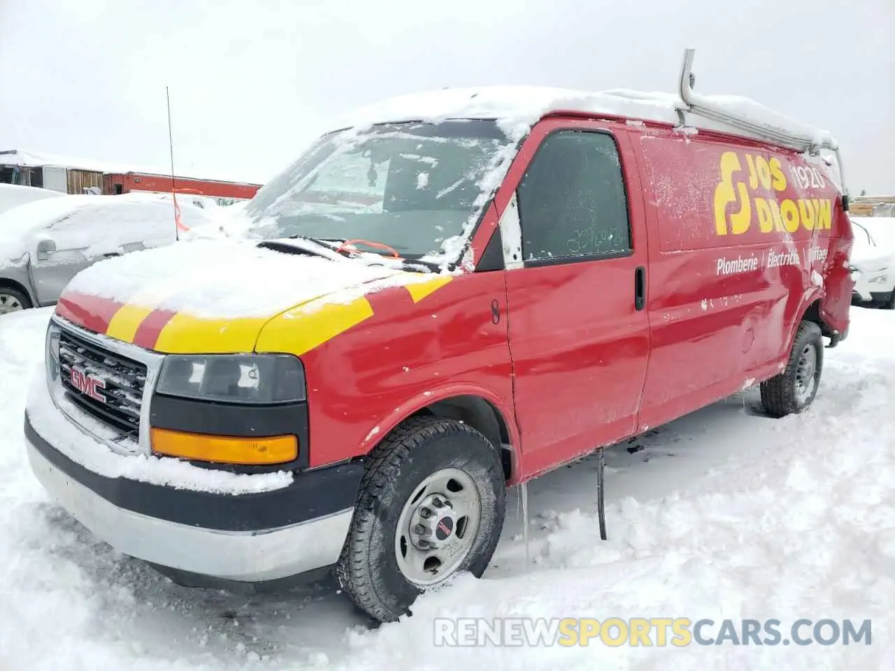 1 Photograph of a damaged car 1GTW7BFP0K1340395 GMC SAVANA 2019