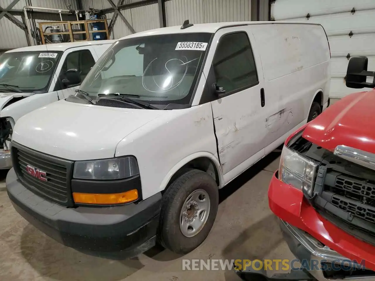 1 Photograph of a damaged car 1GTW7AFPXL1273588 GMC SAVANA 2020