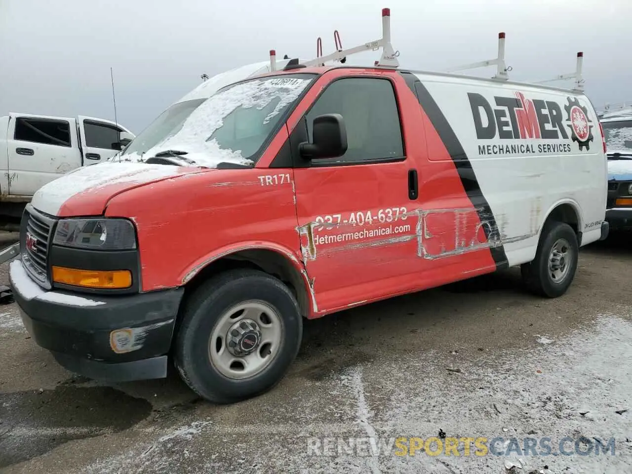 1 Photograph of a damaged car 1GTW7AFP6N1148400 GMC SAVANA 2022