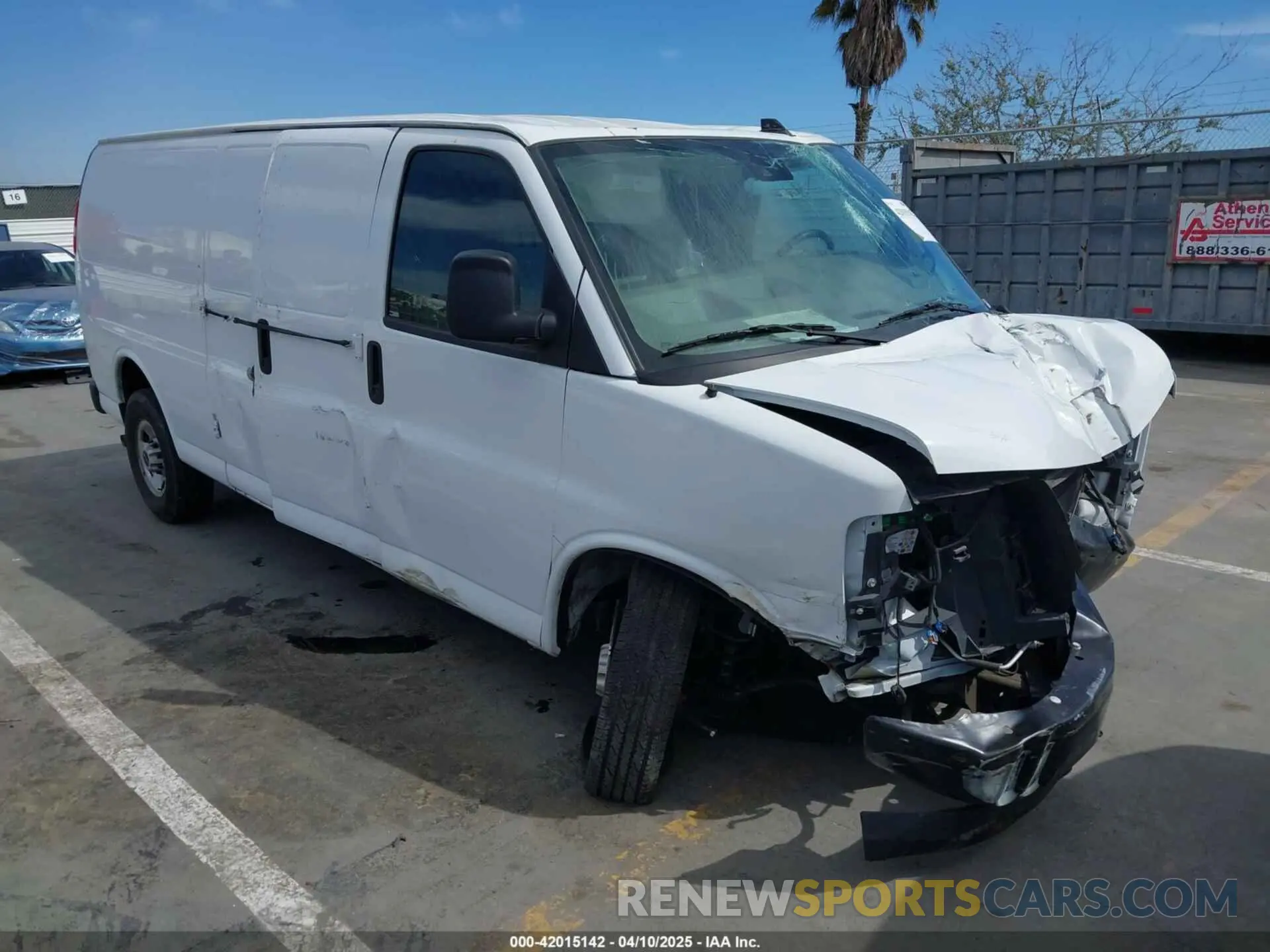 1 Photograph of a damaged car 1GTW7BFP9P1224412 GMC SAVANA 2023