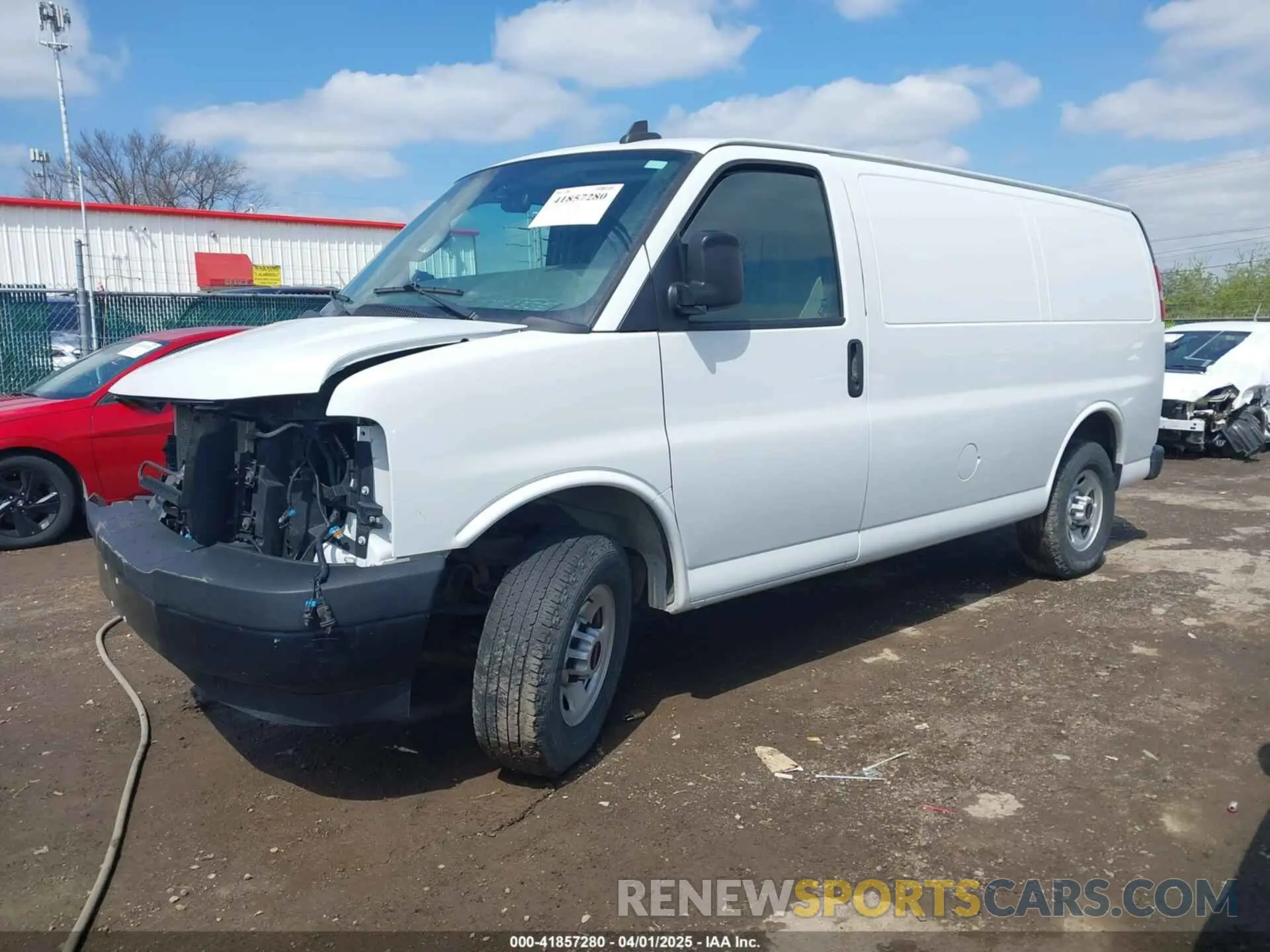 2 Photograph of a damaged car 1GTW7AFG3K1199526 GMC SAVANA 2500 2019