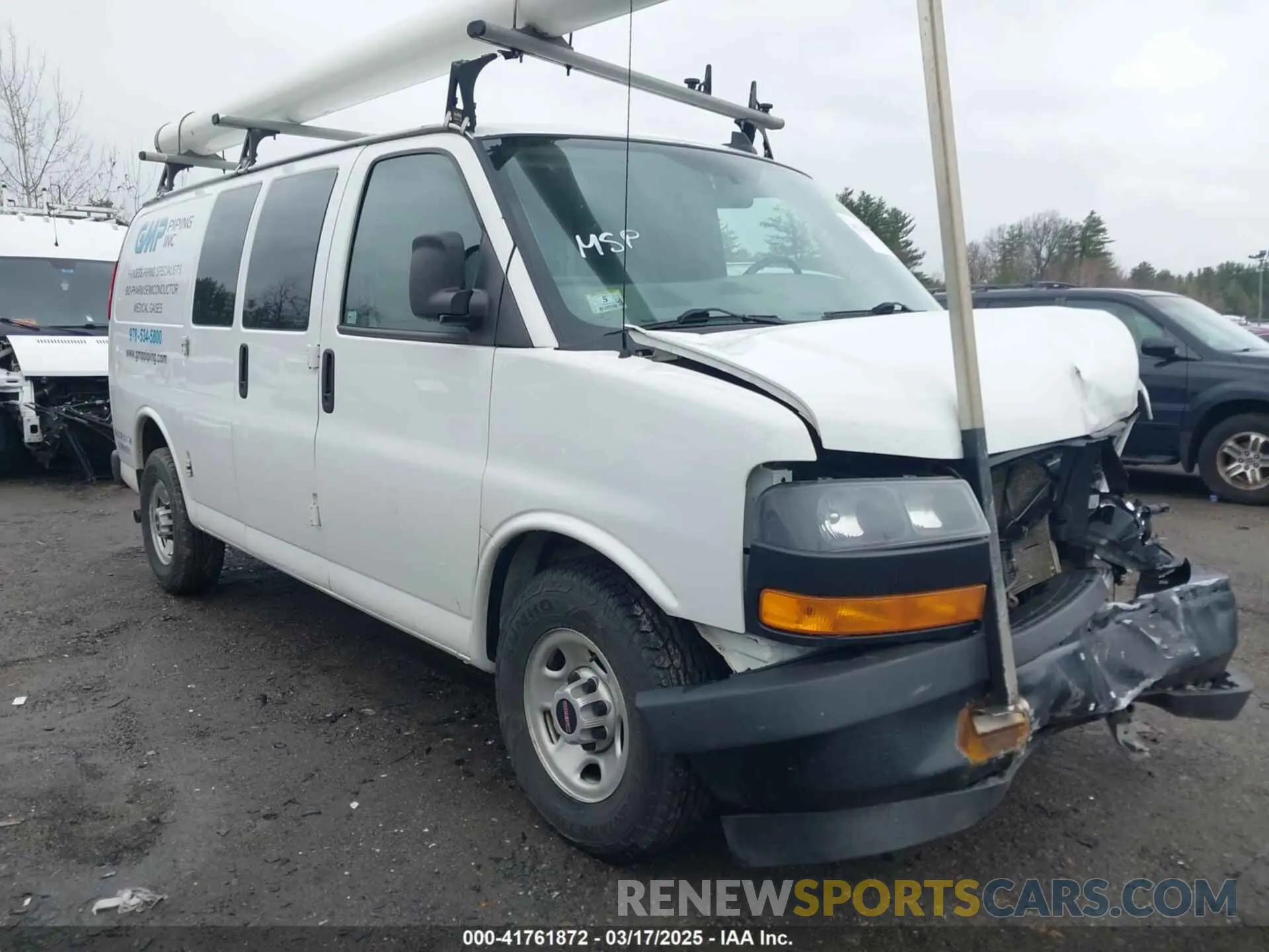 1 Photograph of a damaged car 1GTW7AFG9K1154896 GMC SAVANA 2500 2019