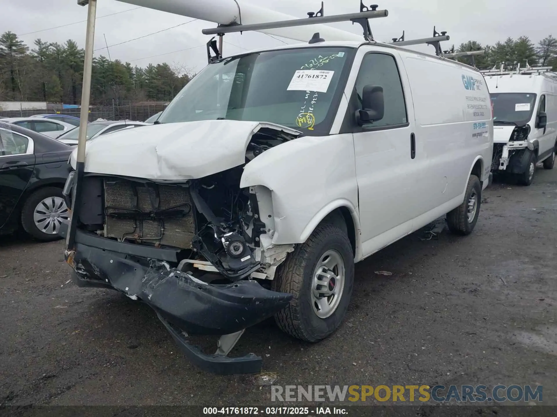 2 Photograph of a damaged car 1GTW7AFG9K1154896 GMC SAVANA 2500 2019