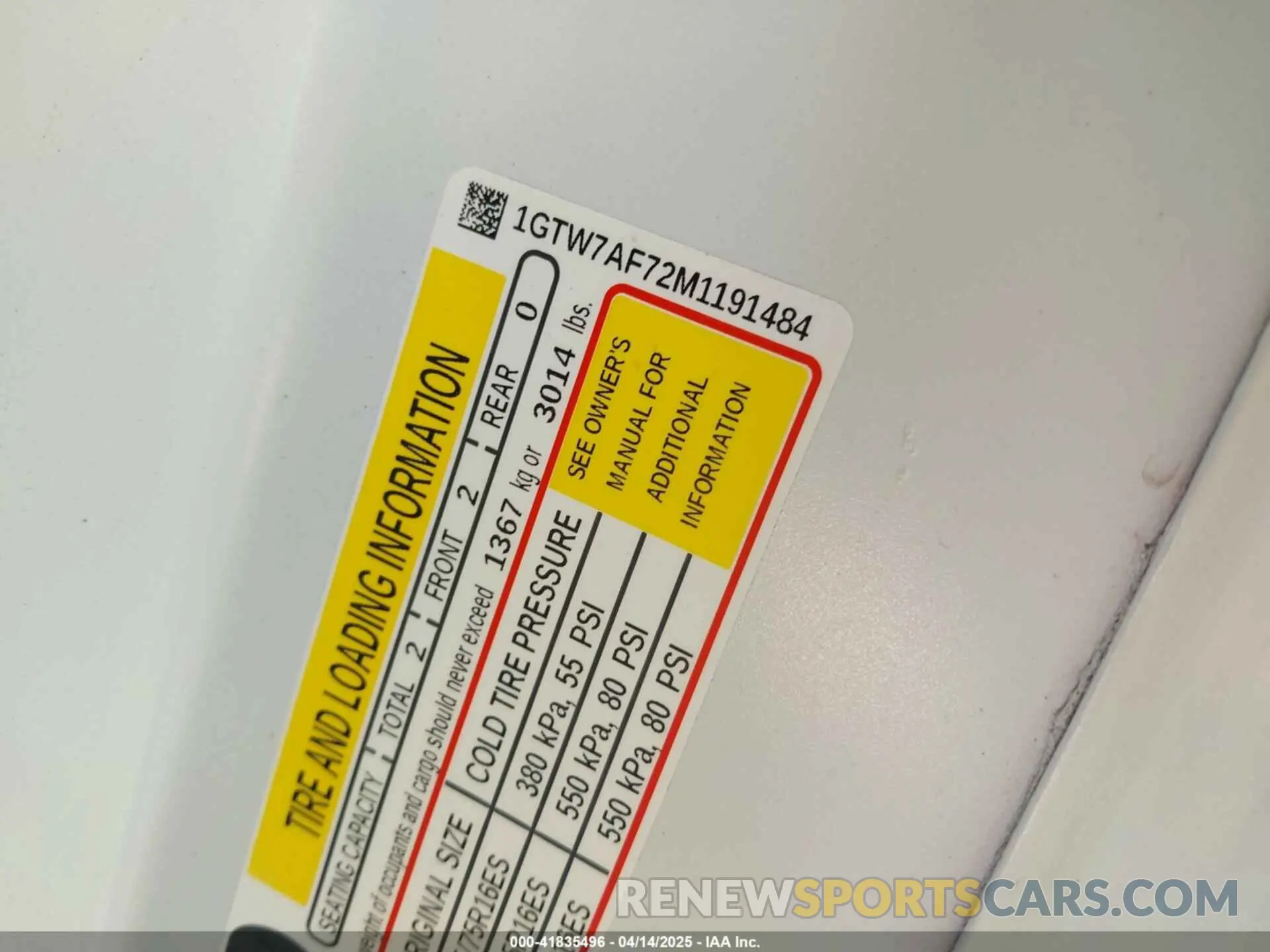 9 Photograph of a damaged car 1GTW7AF72M1191484 GMC SAVANA CARGO 2021