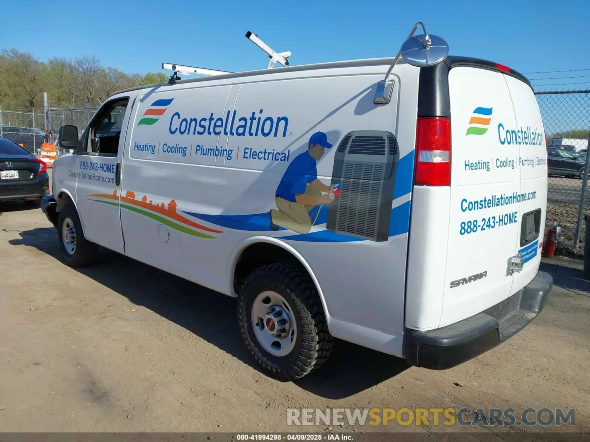 3 Photograph of a damaged car 1GTZ7GFP9R1224486 GMC SAVANA CARGO 2024