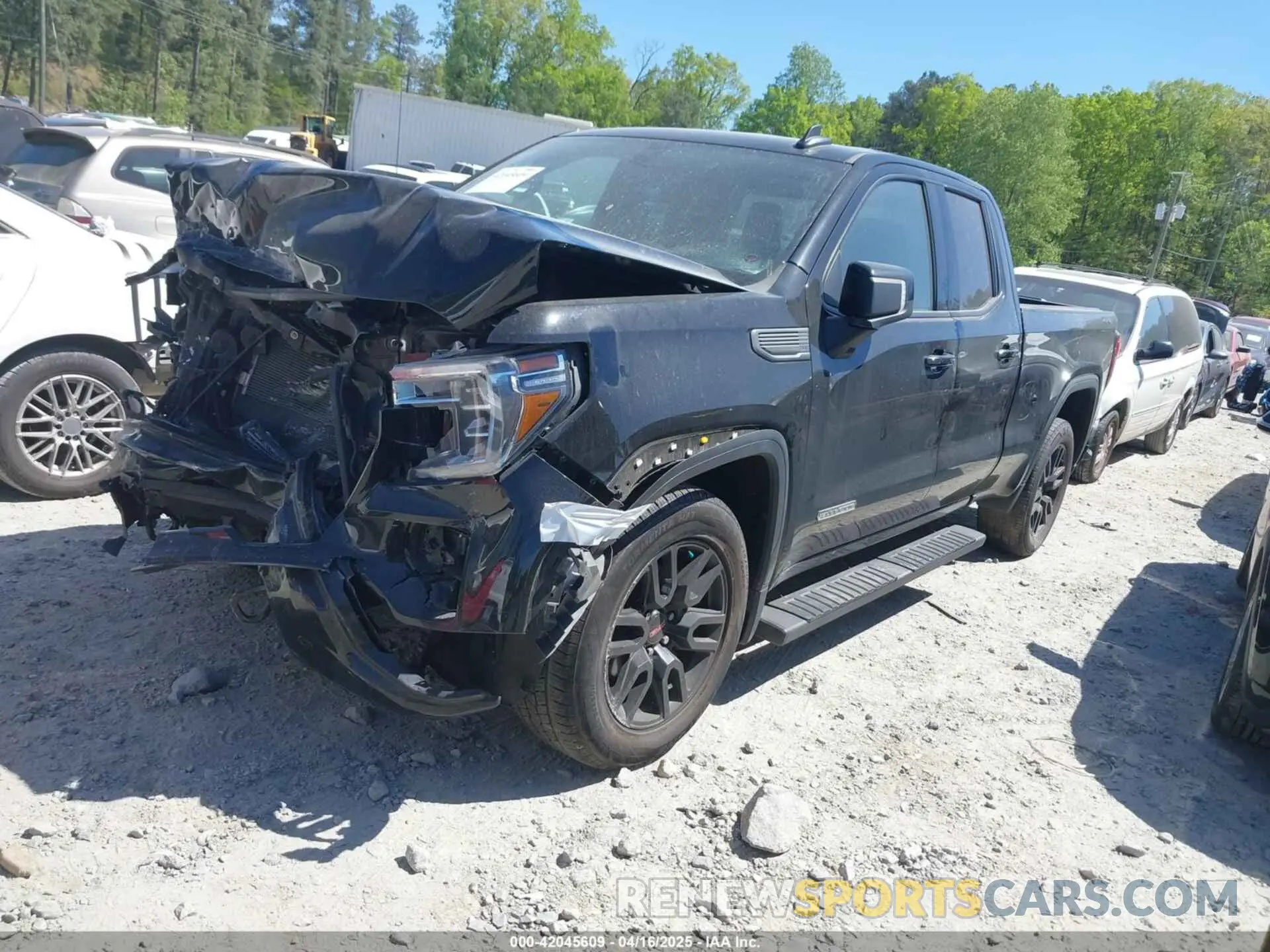 2 Photograph of a damaged car 1GTR9CEK4KZ197696 GMC SIERRA 1500 2019