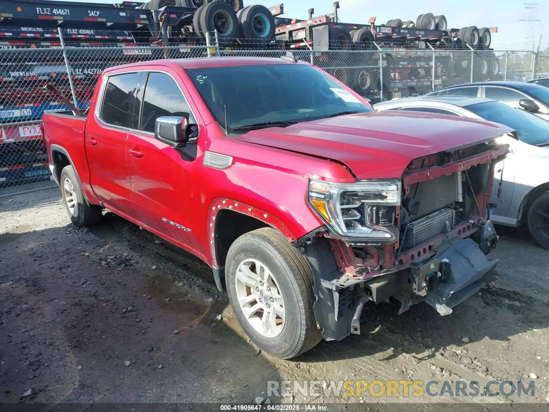 1 Photograph of a damaged car 3GTP8BEK7KG240884 GMC SIERRA 1500 2019