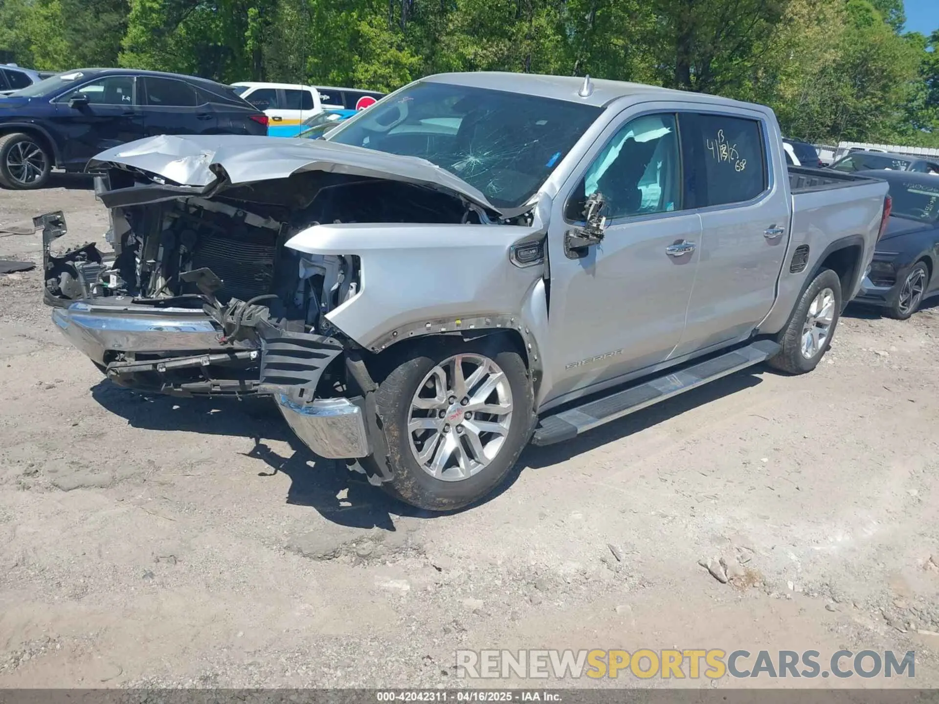 2 Photograph of a damaged car 3GTP8DED5KG229850 GMC SIERRA 1500 2019