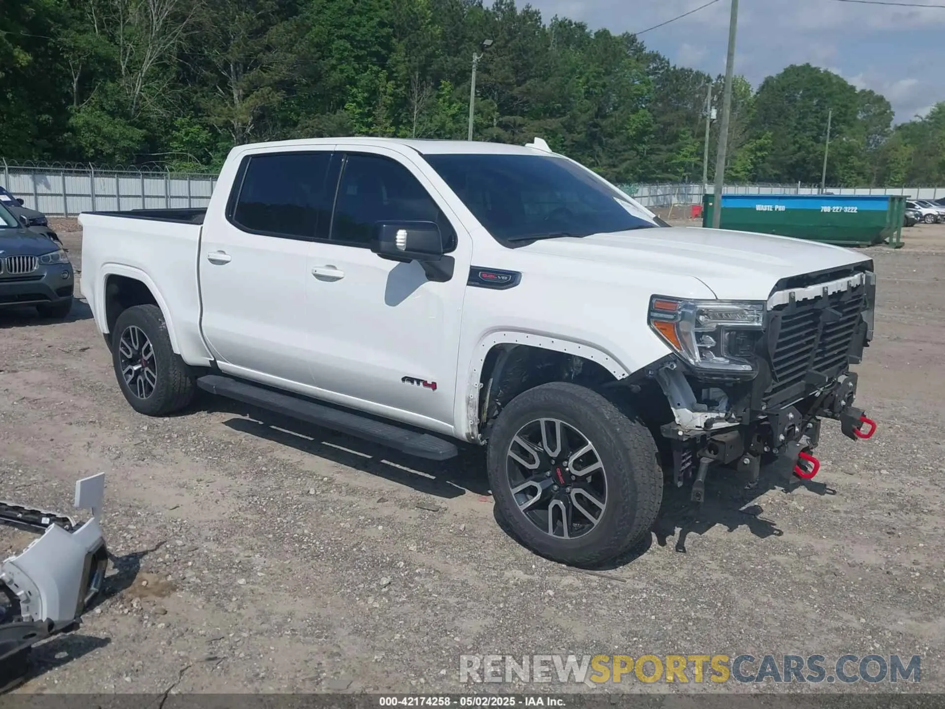 1 Photograph of a damaged car 3GTP9EEL2KG203958 GMC SIERRA 1500 2019