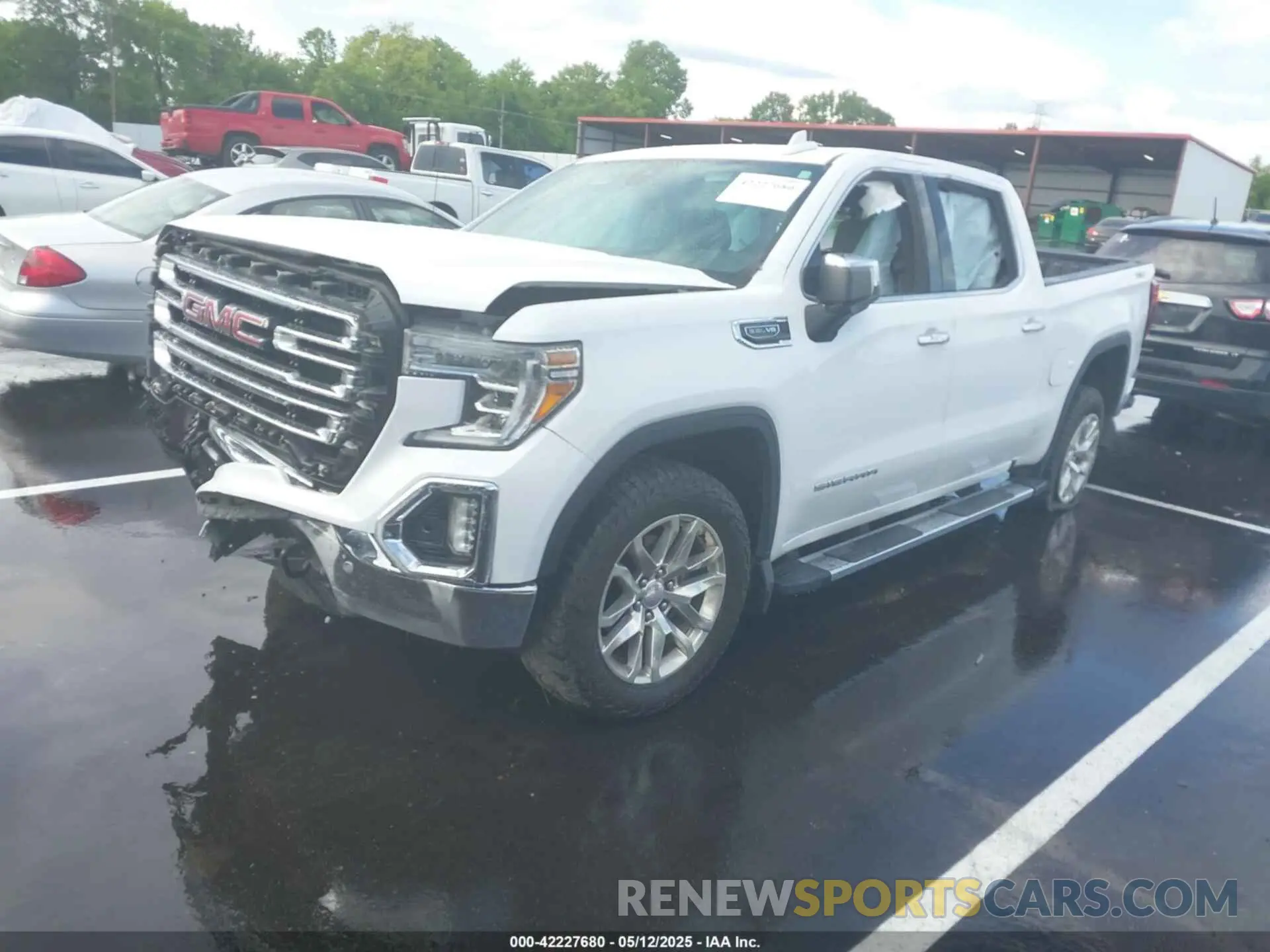 2 Photograph of a damaged car 3GTU9DED3KG195956 GMC SIERRA 1500 2019